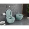 Mexen Lena perem nélküli wc csésze leeresztő automatikás ülőkével, duroplast, Világoszöld matt - 30224048