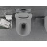 Mexen Lena Rimless WC-csésze lassan záródó slim duroplast ülőkével, világos szürke matt - 30224061
