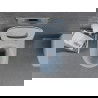 Mexen Lena vas de toaletă Rimless cu capac slim cu închidere lentă, duroplast, Gri albastru mat - 30224069