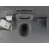 Mexen Lena vas de toaletă Rimless cu capac slim cu închidere lentă, duroplast, Gri închis mat - 30224071