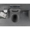 Mexen Lena vas de toaletă wc Rimless cu capac cu închidere lentă slim, duroplast, gri închis mat - 30224071