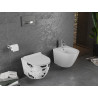 Mexen Lena Rimless WC csésze lecsapódásmentes Slim ülőkével, duroplast, fehér minta - 30224099
