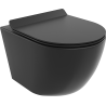 Mexen Lena toaletă wc Rimless cu capac cu închidere lentă slim, duroplast, negru mat - 30220185