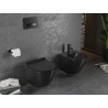 Mexen Lena toaletă wc Rimless cu capac cu închidere lentă slim, duroplast, negru mat - 30220185