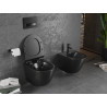 Mexen Lena toaletă wc Rimless cu capac cu închidere lentă slim, duroplast, negru mat - 30220185