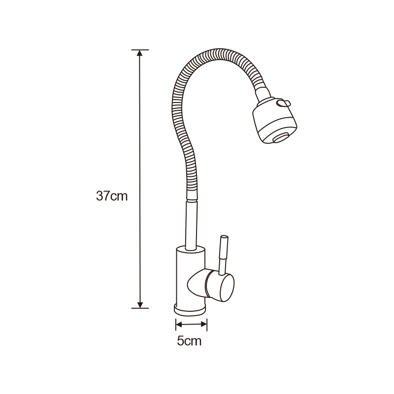 Mexen Maya konyhai csaptelep, króm - 672400-00