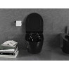 Mexen Lena vas wc Rimless cu capac cu închidere lentă slim, duroplast, negru lucios - 30224070