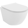 Mexen Lena perem nélküli WC csésze lassúzáródású, vékony duroplast ülőkével, fényes fehér - 30220500