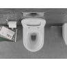 Mexen Lena Rimless WC csésze lassan záródó slim ülőkével, duroplast, fényes fehér - 30220400