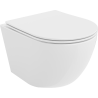 Mexen Lena perem nélküli WC csésze lassan csukódó slim duroplast üléssel, fényes fehér - 30220400