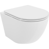 Mexen Lena perem nélküli WC csésze lassan záródó vékony ülőkével, duroplast, fényes fehér - 30220300