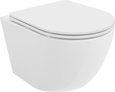 Mexen Lena wc csésze Rimless lassan csukódó Slim üléssel, duroplast, fényes fehér - 30220300