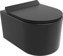 Mexen Sofia toaletă wc Rimless cu capac cu cădere lentă slim, duroplast, negru mat - 30540185