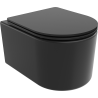 Mexen Sofia Rimless WC csésze lassan csukódó, vékony fedéllel, duroplast, fekete matt - 30541085