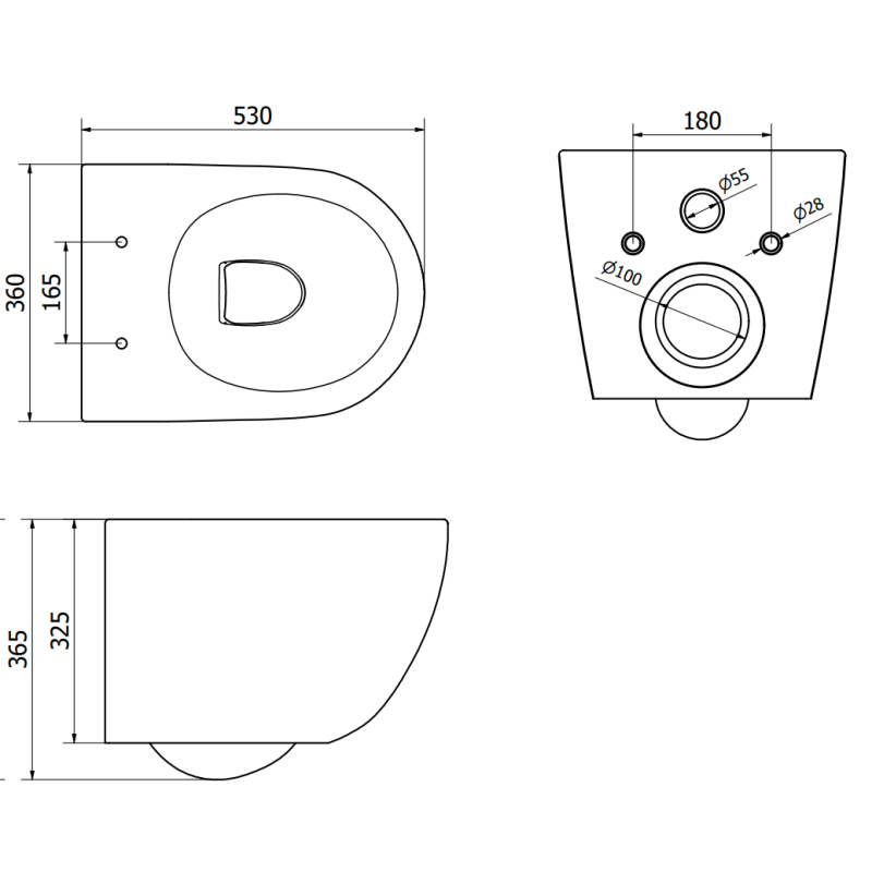 Mexen Lena vas wc Rimless cu capac cu închidere lentă, dur, alb lucios - 30298000
