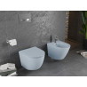 Mexen Lena Rimless WC csésze, lassan záródó slim ülőkével, duroplast, szürke-kék matt - 30224069