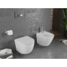 Mexen Lena bideu montat pe perete, Albă - 35224800