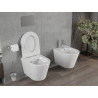 Mexen Rico vas de toaletă WC Rimless cu capac cu închidere lentă slim, duroplast, alb lucios - 30720500
