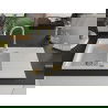 Mexen Matias chiuvetă de granit cu 1,5 compartiment cu picurător 900 x 505 mm, Albă, sifon Auriu - 6502901505-20-G