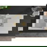 Mexen Matias chiuvetă de granit cu 1,5 compartiment cu picurător 900 x 505 mm, Albă, sifon Auriu - 6502901505-20-G