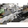 Mexen Andres chiuvetă de granit cu 1,5 compartiment cu picurător 1000 x 500 mm Neagră, sifon Auriu - 6515101510-77-G