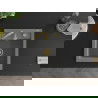 Mexen Vito chiuvetă de granit cu 1 compartiment 520 x 490 mm, gri, sifon Auriu - 6503521000-71-G