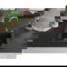 Mexen Vito chiuvetă de granit cu 1 compartiment 520 x 490 mm, Neagră/Argintiu metalic, sifon Auriu - 6503521000-73-G