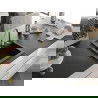 Mexen Vito chiuvetă de granit cu 1 compartiment 520 x 490 mm, Neagră/Argintiu metalic, sifon Auriu - 6503521000-73-G