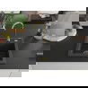 Mexen Vito chiuvetă de granit cu 1 compartiment 520 x 490 mm, Neagră picățele, sifon Auriu - 6503521000-76-G