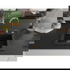 Mexen Vito chiuvetă de granit cu 1 compartiment 520 x 490 mm, Neagră, sifon Auriu - 6503521000-77-G