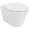 Mexen Rico perem nélküli wc csésze leeresztő automatikás ülőkével, Duroplaszt, Fehér - 30720100