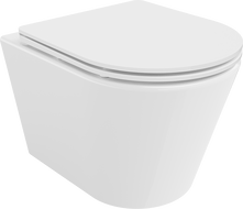 Mexen Rico Rimless WC csésze lassú leereszkedésű slim, duroplaszt, fényes fehér - 30720300