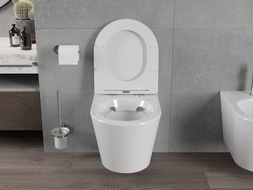 Mexen Rico perem nélküli wc csésze leeresztő automatikás ülőkével, Duroplaszt, Fehér - 30720300