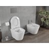 Mexen Rico perem nélküli wc csésze leeresztő automatikás ülőkével, Duroplaszt, Fehér - 30720300