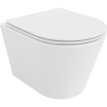Mexen Rico Vas WC Rimless cu capac cu coborâre lentă slim, duroplast, alb lucios - 30720400