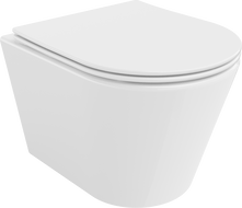 Mexen Rico Rimless WC csésze lassan záródó slim üléssel, duroplast, fényes fehér - 30720400