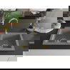 Mexen Mario Chiuvetă de granit cu 2 compartimente 820 x 436 mm, gri, sifon Auriu - 6504822000-71-G