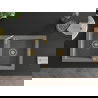 Mexen Mario Chiuvetă de granit cu 2 compartimente 820 x 436 mm, gri, sifon Auriu - 6504822000-71-G