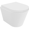 Mexen Rico perem nélküli WC-csésze lassan záródó, kemény duroplast, fényes fehér - 30720200