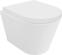 Mexen Rico perem nélküli WC-csésze lassan záródó deszkával kemény, duroplast, fényes fehér - 30720200