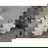 Mexen Rico vas de toaletă Rimless cu capac gros cu închidere lentă , duroplast, Albă - 30720200