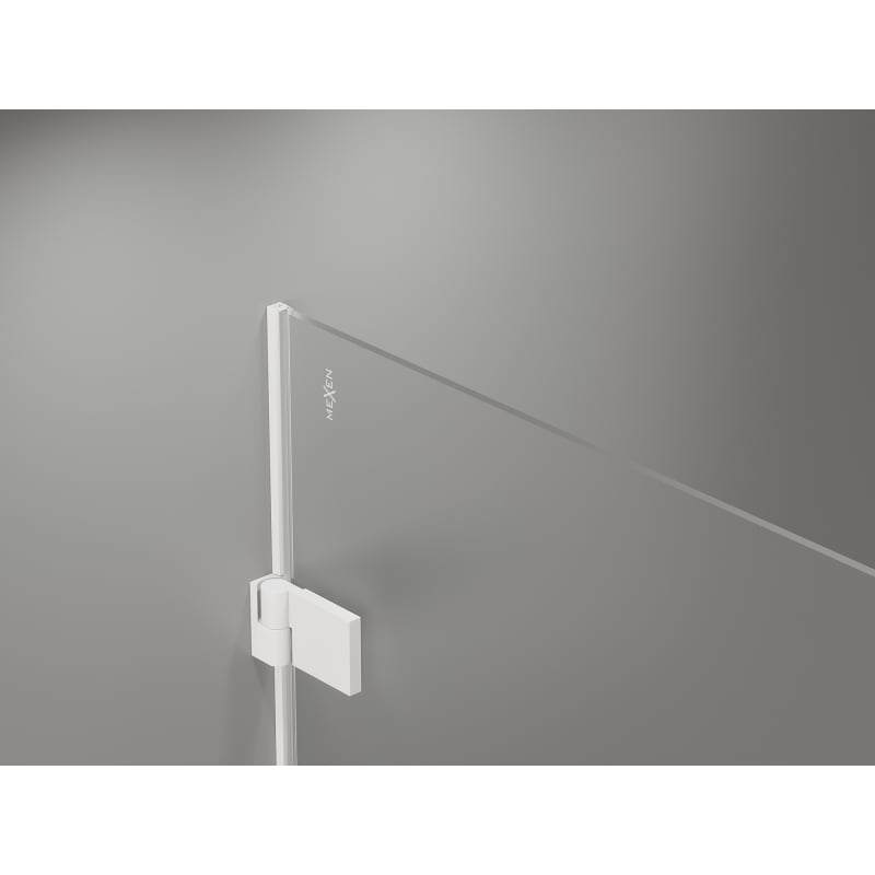Mexen Lunar-B ușă de duș rabatabilă dreapta 55 cm, transparentă, albă - 832-055-000-20-00-P