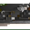 Mexen Mario Chiuvetă de granit cu 2 compartimente 820 x 436 mm, Neagră picățele, sifon Auriu - 6504822000-76-G