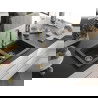 Mexen Mario Chiuvetă de granit cu 2 compartimente 820 x 436 mm, Neagră picățele, sifon Auriu - 6504822000-76-G