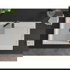 Mexen Leo chiuvetă din granit cu 1 compartiment cu picurător 900 x 500 mm, Albă, sifon Neagră - 6501901010-20-B