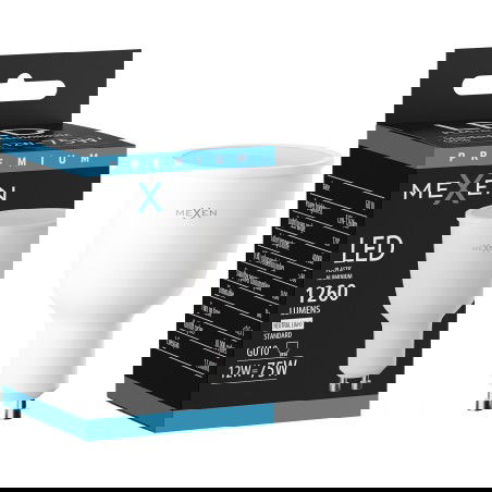 Mexen Nova LED izzó GU10, 12W, Semleges - 4000K, 1260 lm - L108-GU10-1240-01