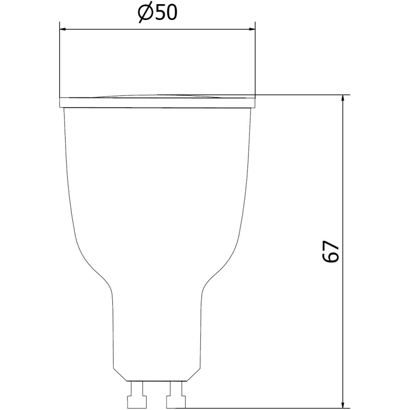 Mexen Nova LED izzó GU10, 12W, Hideg - 6500K, 1260 lm - L108-GU10-1265-01