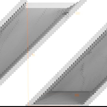 Mexen Lunar-B ușă de duș batantă dreapta 55 cm, transparentă, cupru periat - 832-055-000-65-00-P