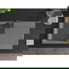Mexen Leo chiuvetă din granit cu 1 compartiment cu picurător 900 x 500 mm, gri, sifon Neagră - 6501901010-71-B