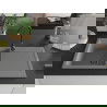 Mexen Leo chiuvetă din granit cu 1 compartiment cu picurător 900 x 500 mm, gri, sifon Neagră - 6501901010-71-B